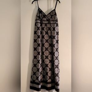 Style & Co. Size 8 Black and White Maxi Dress